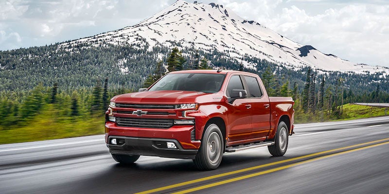 2021 Chevy Silverado 1500 driving