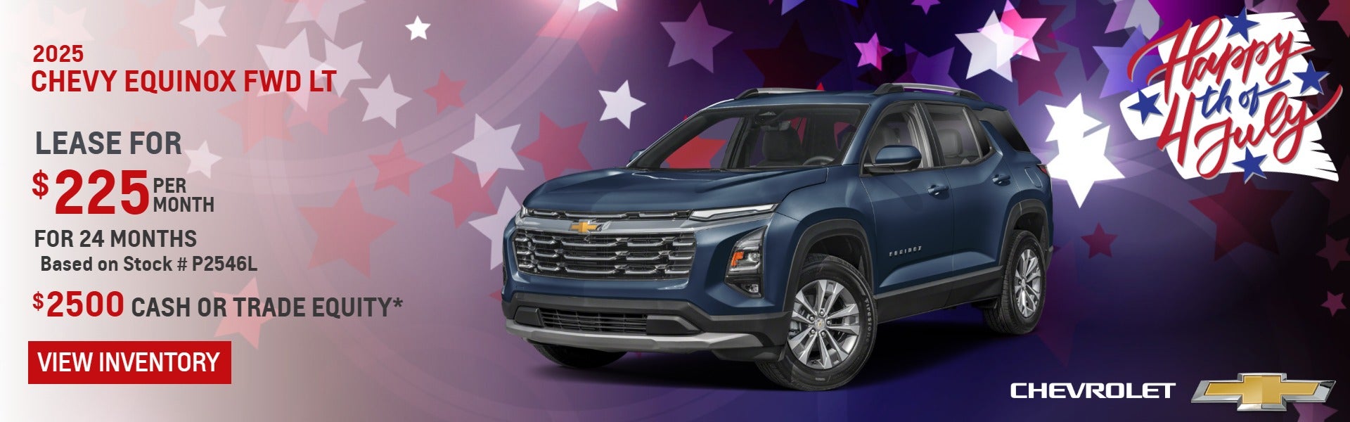 2025 Equinox FWD LT - Lease for $225/mo